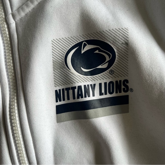 Nike Penn State Full Zip Sweatshirt White Mens Size Small - Picture 5 of 5